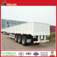 Bulk Cargo Semi Box Trailer mit 1,2 m hohen Wänden abnehmbar